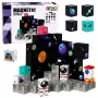 LEAN TOYS Magnetinių blokelių kubelių rinkinys Pikseliai 3D erdvė 100 vnt.