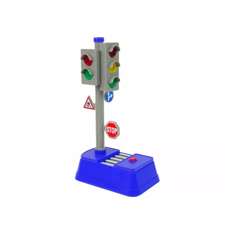 LEAN TOYS Kelių ženklų rinkinys su šviesomis ir garsais 23 cm