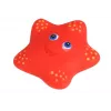 LEAN TOYS Jūros gyvūnų rinkinys maudynėms, guminis žvejybos sietelis, 12 vnt.
