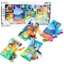 LEAN TOYS Minkštų spalvingų edukacinių sensorinių knygelių rinkinys mažiems vaikams, 4 vnt.