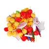 LEAN TOYS Saldumynų, pyragų ir sausainių rinkinys su Velcro dekoracijomis „Pasidaryk pats“