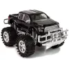 LEAN TOYS Transporto priemonių rinkinys Juodas monstrų sunkvežimis Baltas kemperis 58 cm