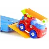 LEAN TOYS Transporto priemonių rinkinys Policija Gaisrinė Automobilių vežėjas Atsukami automobiliai
