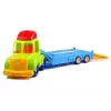 LEAN TOYS Transporto priemonių rinkinys Policija Gaisrinė Automobilių vežėjas Atsukami automobiliai