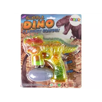 LEAN TOYS Muilo burbulų mašina Dinozauras 1x kiaušinis