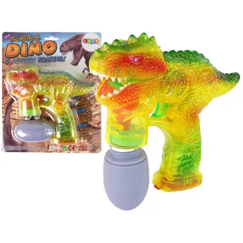 LEAN TOYS Muilo burbulų mašina Dinozauras 1x kiaušinis