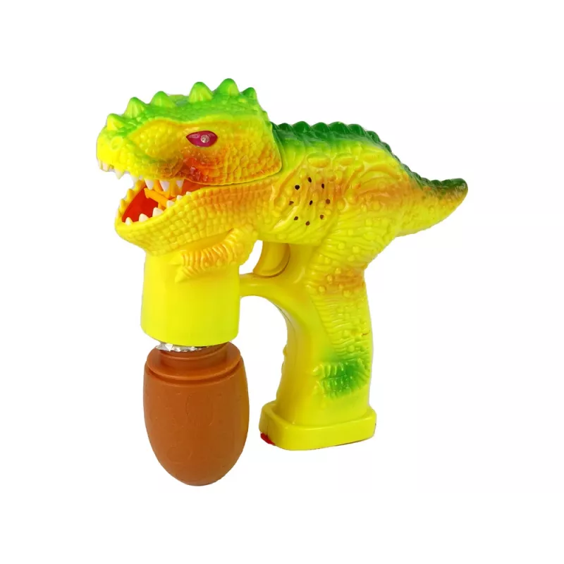 LEAN TOYS Muilo burbulai Dinozaurų burbulų skystis kiaušinyje Geltona
