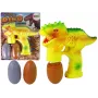 LEAN TOYS Muilo burbulai Dinozaurų burbulų skystis kiaušinyje Geltona
