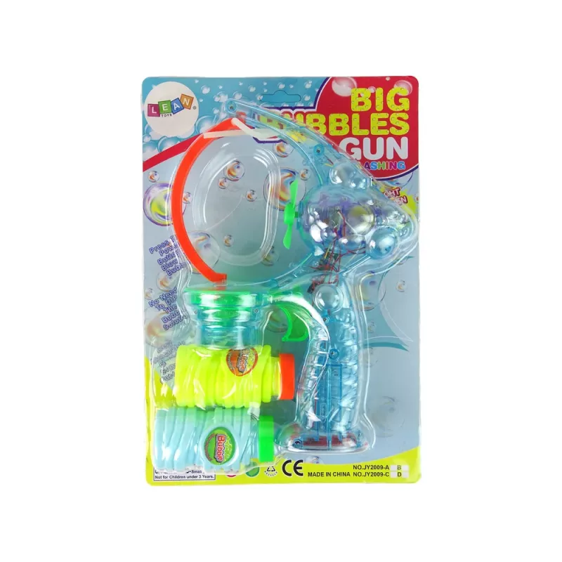 LEAN TOYS Muilo burbulų pistoletas 24cm Šviesos Garsai