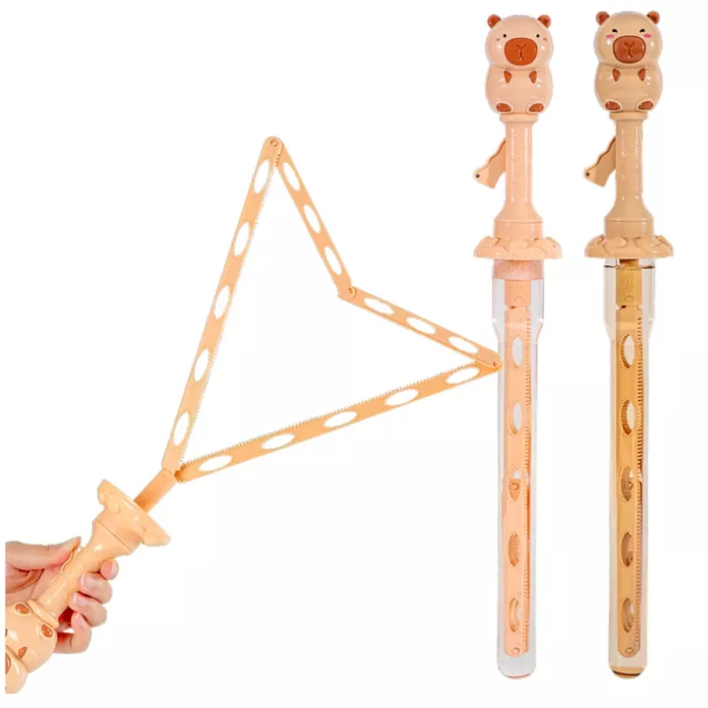 LEAN TOYS Muilo burbulai su ištraukiama lazdele Capybara 49,5 cm 100 ml