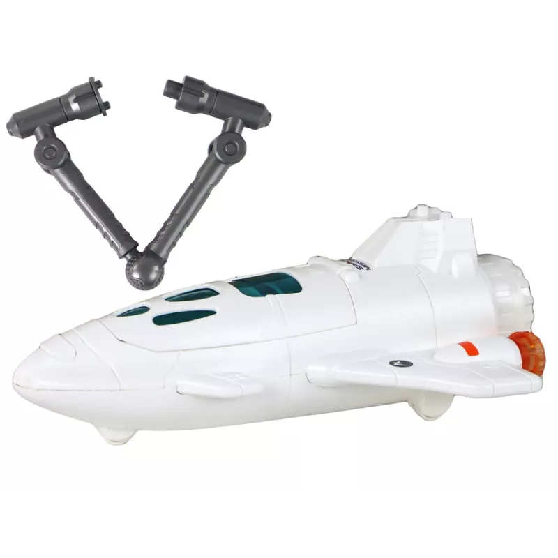 LEAN TOYS Space Mission Cosmos 4 Elements Playset – Raketa, astronautas, marsaeigis ir vėliava (4 dalys, nuo 3 metų)