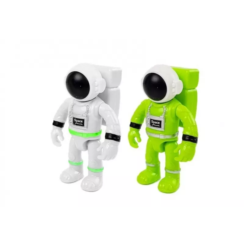 LEAN TOYS Space Rocket Astronom Cosmos Light & Sound – baterijomis maitinama elektroninė raketa su astronautu (3x AA)
