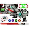 LEAN TOYS Space Warrior Set Laser Gun Lightsaber Handcuffs Disc Thrower