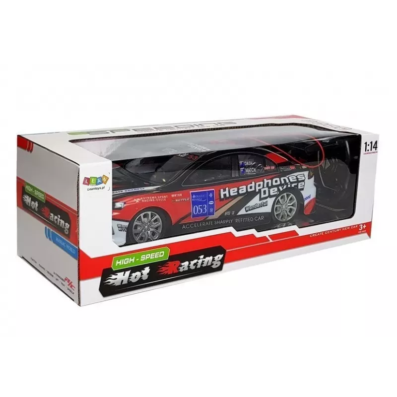 LEAN TOYS Sport Racing nuotoliniu valdymu automobilis R/C 27MHz raudonas