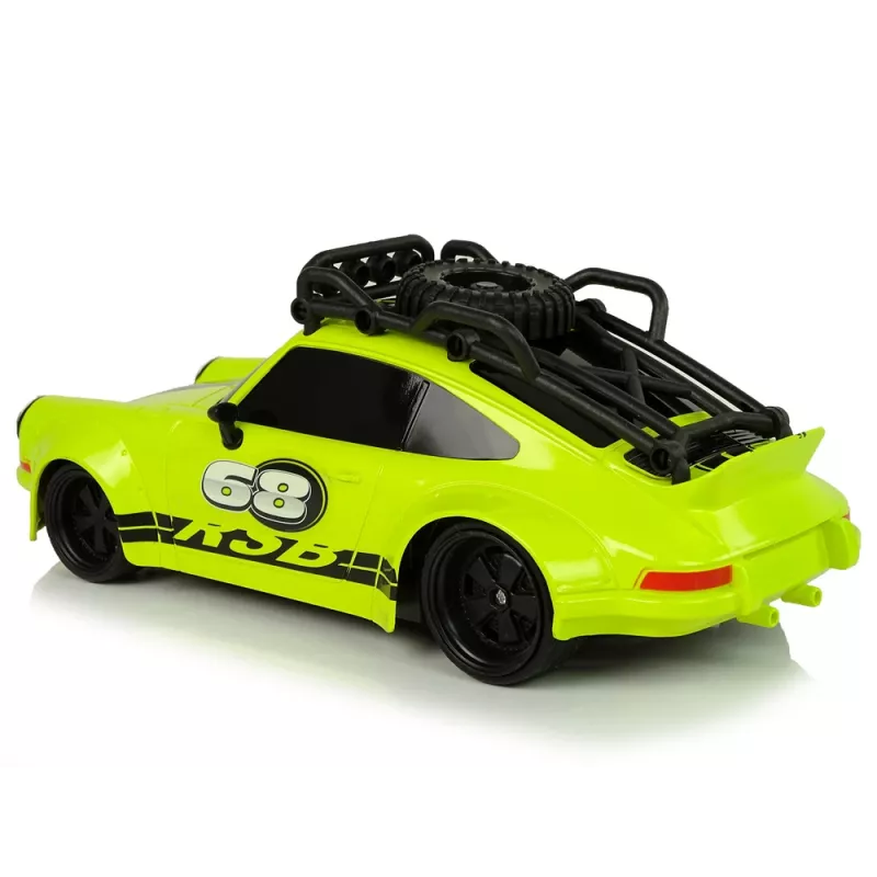 LEAN TOYS Sportinis automobilis 1:18 Žalias atsarginis ratas Pilotas