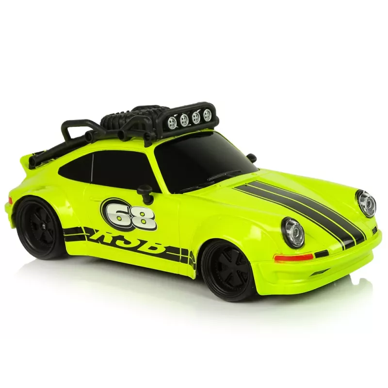 LEAN TOYS Sportinis automobilis 1:18 Žalias atsarginis ratas Pilotas