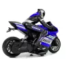 LEAN TOYS Sports Motorcycle 2.4G Remote Controlled Racer Range 35m Blue