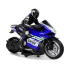 LEAN TOYS Sports Motorcycle 2.4G Remote Controlled Racer Range 35m Blue