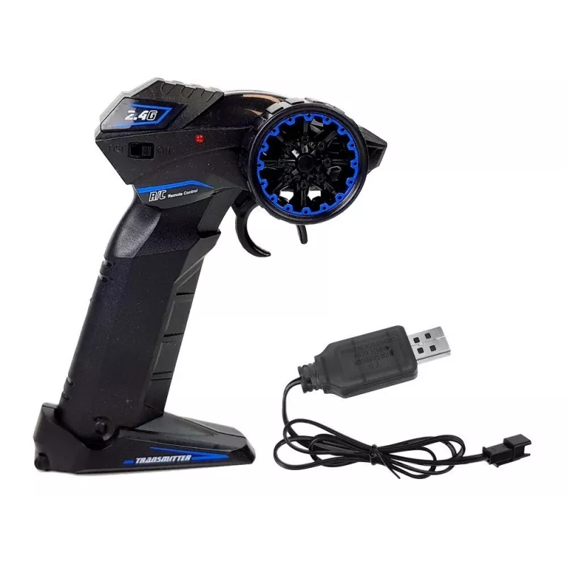 LEAN TOYS Sportinis motociklas 2.4G nuotolinio valdymo lenktyninis automobilis, 35 m nuotolis, raudonas