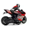 LEAN TOYS Sportinis motociklas 2.4G nuotolinio valdymo lenktyninis automobilis, 35 m nuotolis, raudonas