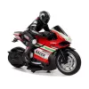 LEAN TOYS Sportinis motociklas 2.4G nuotolinio valdymo lenktyninis automobilis, 35 m nuotolis, raudonas