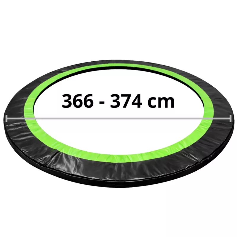 LEAN TOYS spyruoklių dangtelis 12 pėdų batutui LEAN SPORT PRO – atsparus UV PVC, mėlynas