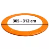 LEAN TOYS spyruoklių apsauginis kilimėlis 10 pėdų batutui, mėlynas, UV atsparus PVC, EPE putplastis, elastiniai diržai, EN71, BEST serija
