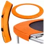 LEAN TOYS spyruoklių apsauginis kilimėlis 10 pėdų batutui, mėlynas, UV atsparus PVC, EPE putplastis, elastiniai diržai, EN71, BEST serija