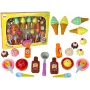LEAN TOYS Sweet Treats rinkinys: ledai, keksiukai, padažai, šaukšteliai