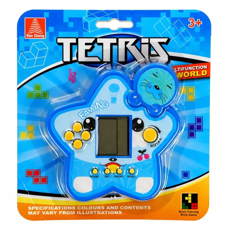 LEAN TOYS Tetris Star Electronic Game - Blue