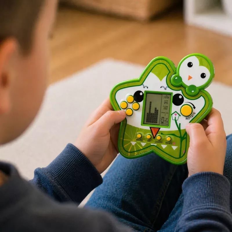 LEAN TOYS Tetris Star Electronic Game - Green