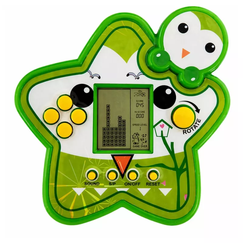 LEAN TOYS Tetris Star Electronic Game - Green