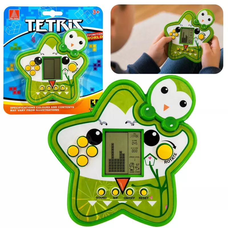 LEAN TOYS Tetris Star Electronic Game - Green