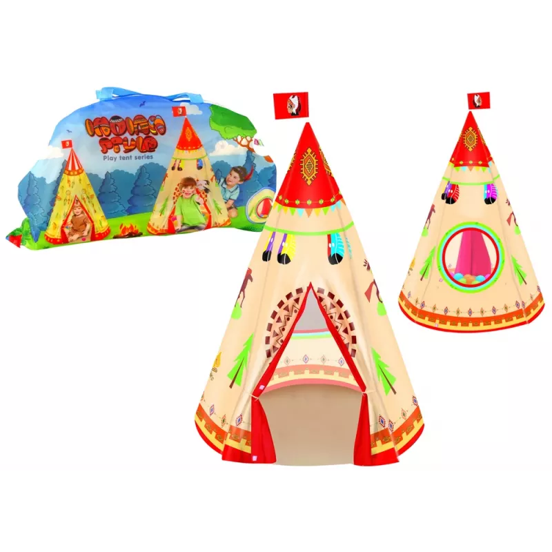 LEAN TOYS Tipi palapinė vaikams sodui
