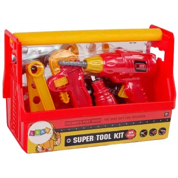 LEAN TOOLS Tool Box Hammer Pliers Red