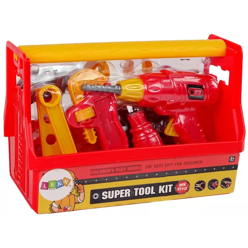 LEAN TOOLS Tool Box Hammer Pliers Red