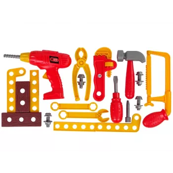 LEAN TOOLS Tool Box Hammer Pliers Red