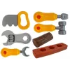 LEAN TOYS Įrankių rinkinys kuprinėje Dirbtuvės Oranžinė ir Pilka