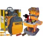 LEAN TOYS Įrankių rinkinys kuprinėje Dirbtuvės Oranžinė ir Pilka