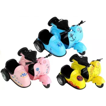 LEAN TOYS Žaislinis motociklas 3 spalvos Važinėja Šviesos Žaidimas 1:14