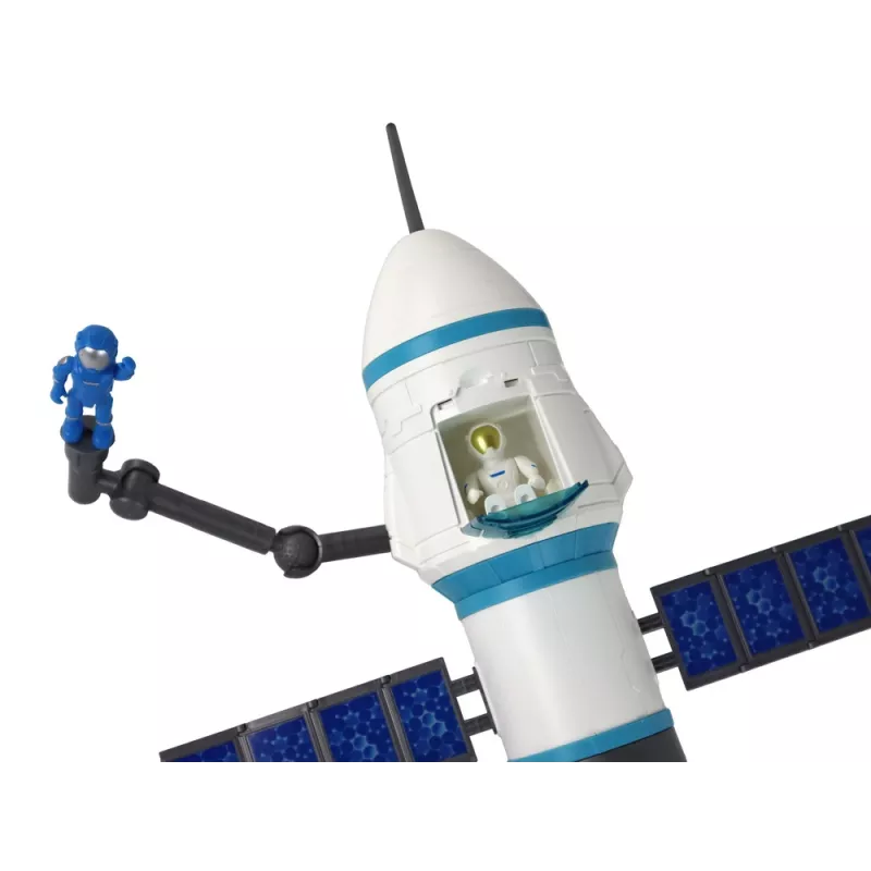 LEAN TOYS Žaidimų rinkinys Kosminė misija Raketų paleidimo įrenginys su astronautais, 15 elementų