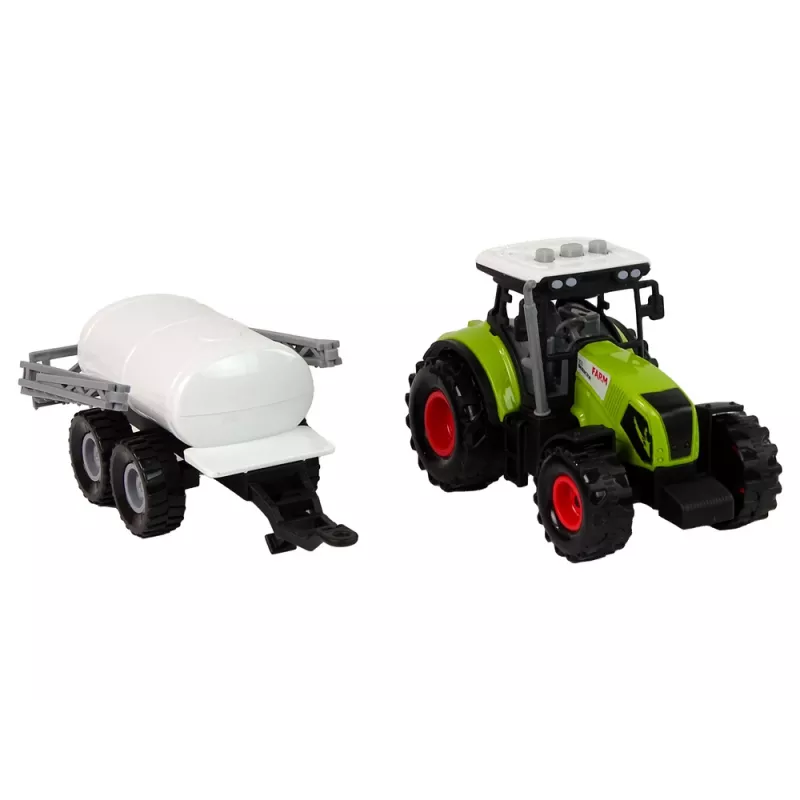 LEAN TOYS Traktorius vaikams su priekaba Ūkio automobilis