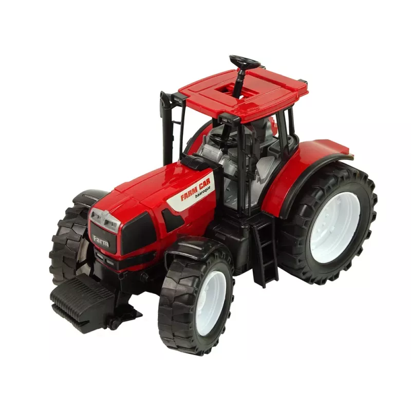 LEAN TOYS Traktorius Raudonas Savivartis Geltonas Traktorius 50 cm