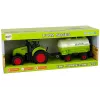 LEAN TOYS Traktorius su dideliu ratu priekaba Green Farm