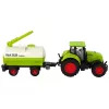 LEAN TOYS Traktorius su dideliu ratu priekaba Green Farm