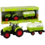 LEAN TOYS Traktorius su dideliu ratu priekaba Green Farm