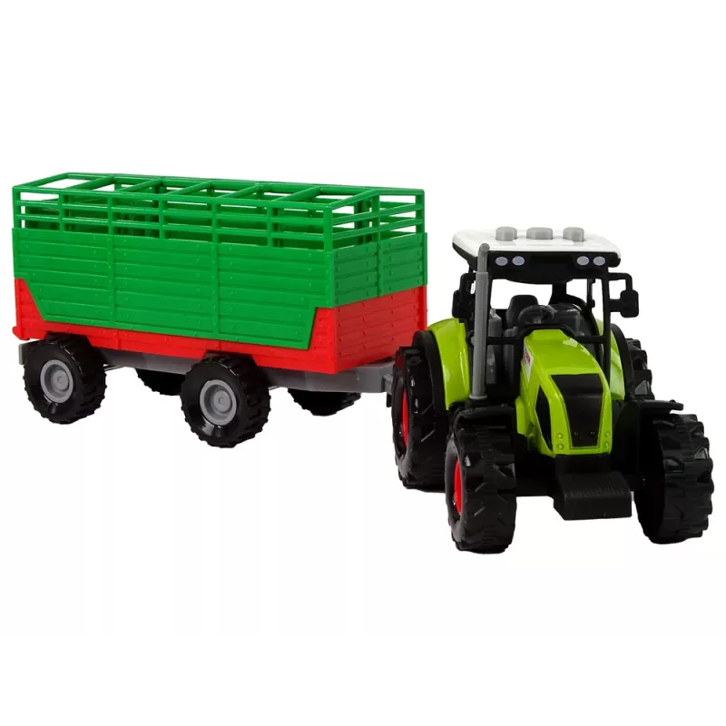 LEAN TOYS Traktorius su priekaba Ūkio automobilis