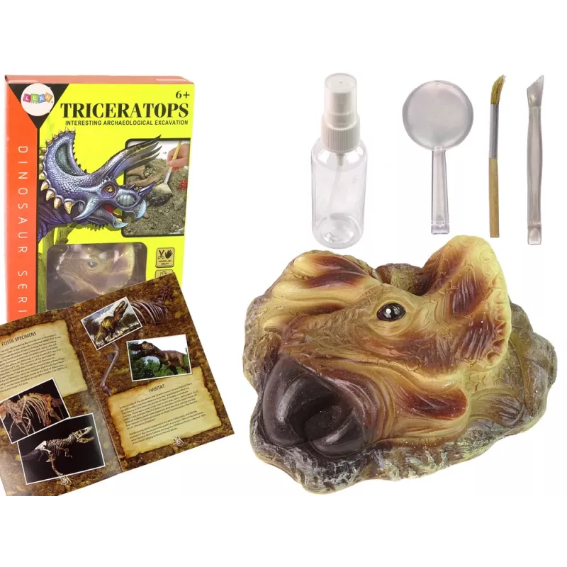 LEAN TOYS Triceratops Dinosaur Excavation Educational Kit