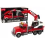 LEAN TOYS Sunkvežimis su ekskavatoriumi, traktoriumi, ekskavatoriumi, garsu ir šviesomis
