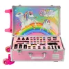 LEAN TOYS Unicorn Pink Wheeled Suitcase Beauty Set